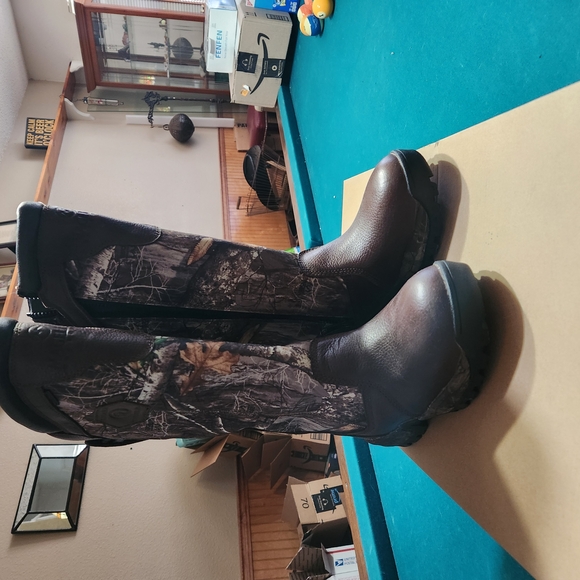 Brown and Camouflage Tall Boots - Picture 6 of 6